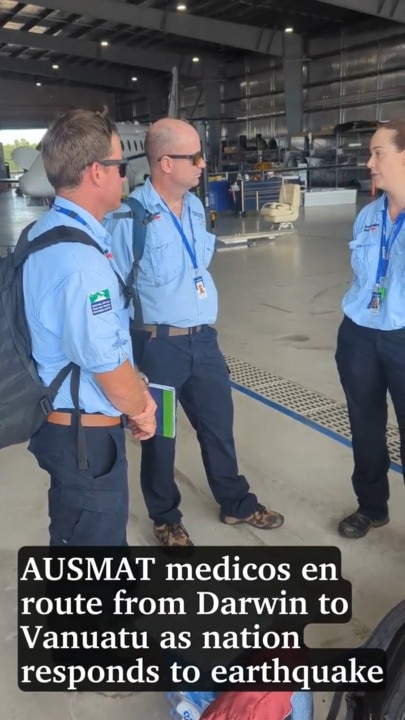 AUSMAT medicos en route from Darwin to Vanuatu as nation responds to earthquake