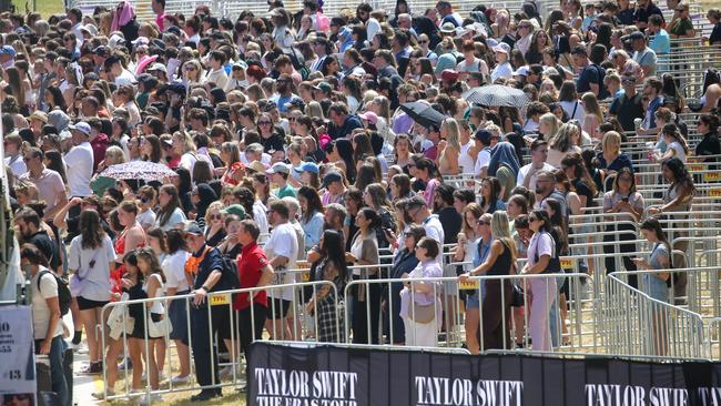 Swifties pushed Melbourne’s hotel, hospitality, public transport and airport to the brink. Picture: Brendan Beckett