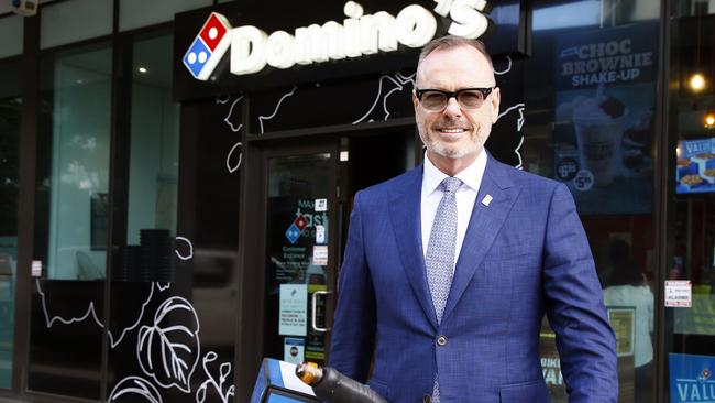 Dominos Pizza chief executive Don Meij at the company headquarters in Brisbane. Picture: NCA NewsWire/Tertius Pickard