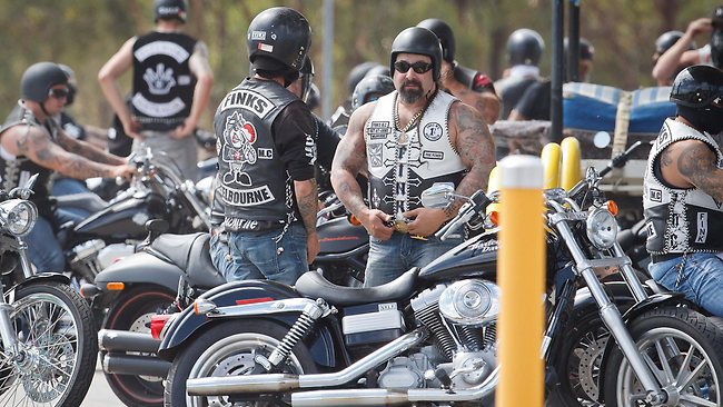 The Finks motorcycle club roars into Victoria to police roadblock ...