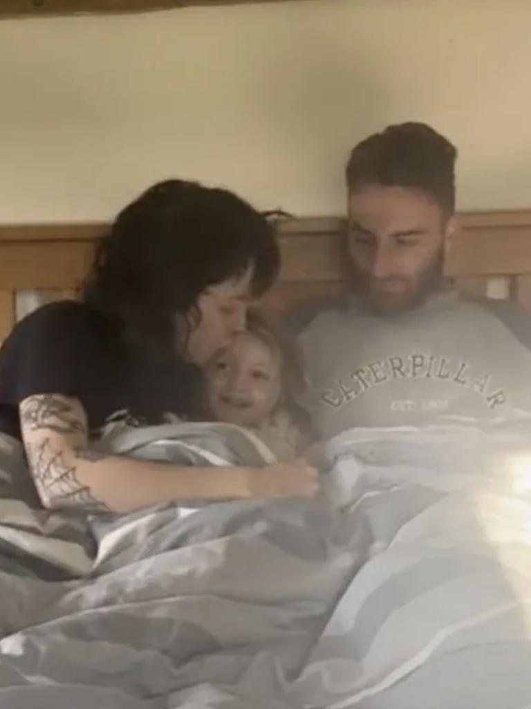 Englefield shared a cute picture with her family. Picture: TikTok