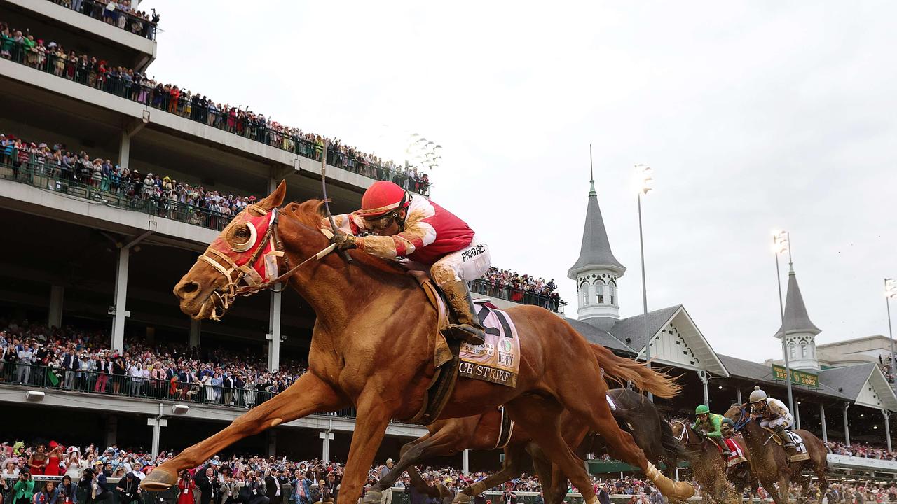 Rich Strike with Sonny Leon up wins the 148th running of the Kentucky Derby at Churchill Downs on May 07, 2022 in Louisville, Kentucky. Photo: Getty Images