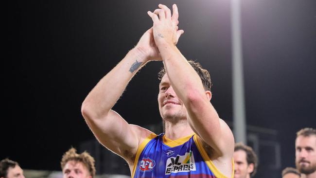 Lachie Neale will celebrate 200 AFL appearances on Thursday night. Picture: Russell Freeman/AFL Photos via Getty Images