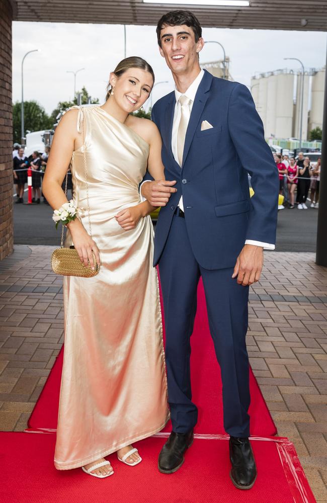 Sophia Croft and Daniel Sleba at Toowoomba Grammar School formal at Rumours International, Wednesday, November 15, 2023. Picture: Kevin Farmer