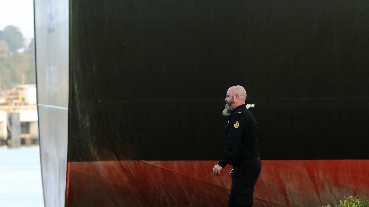 Around midnight on Sunday, port officials saw an inflatable rubber dinghy and a five-metre aluminium boat with a green stripe. Picture: Peter Lorimer