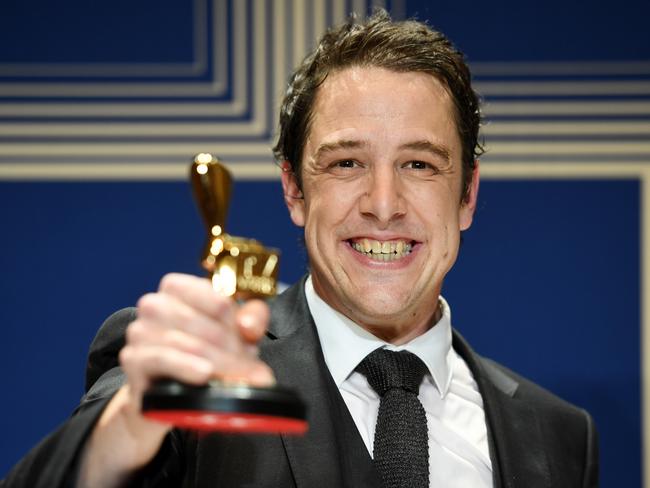 Samuel Johnson says the Logie gives him ‘a bit of cred in country towns’. Picture: AAP