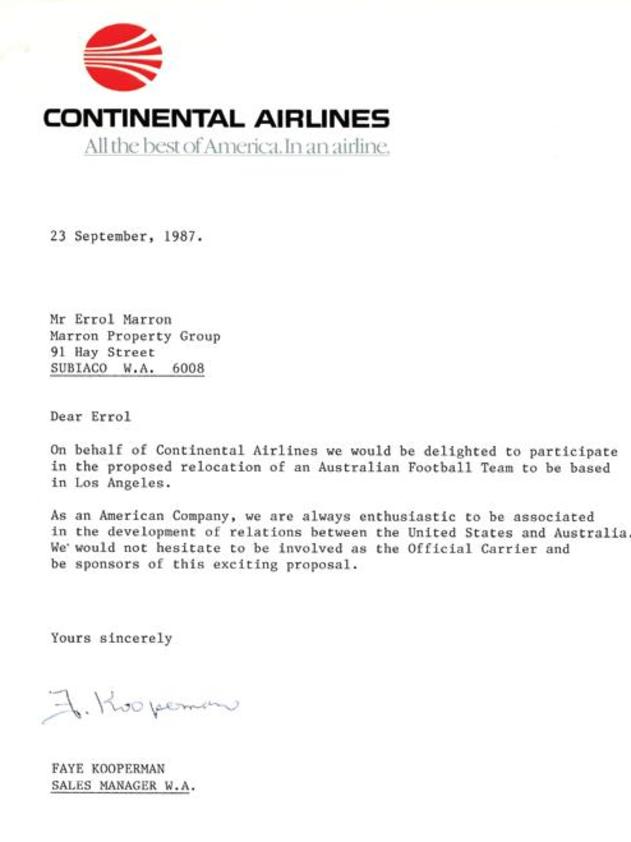 Continental Airlines’ were interested in LA relocation.