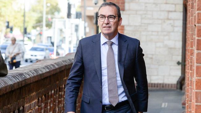 Former premier Steven Marshall arrives at parliament. Picture: Brenton Edwards
