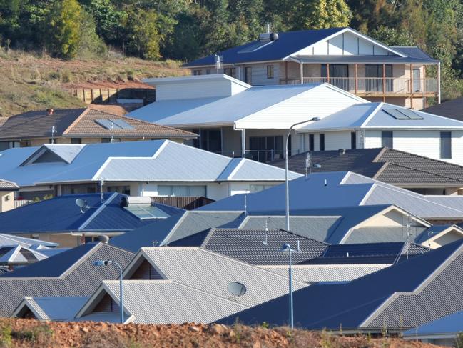 Rooftops in a new housing development.Photo: Brett Wortman / Sunshine Coast Daily