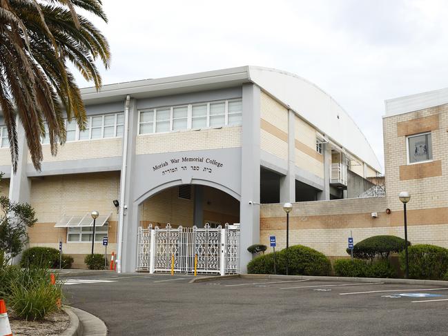 Moriah War Memorial College entrance via Queens Park Rd. Picture: Sam Ruttyn