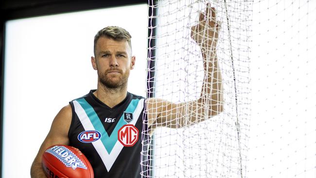 Robbie Gray has signed a one-year contract extension with Port Adelaide. Picture: AAP Image/Kelly Barnes