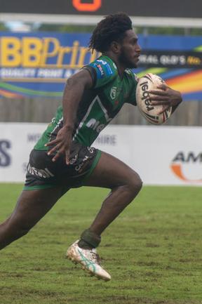 Gausa Dau Mackay Cutters vs Townsville Blackhawks Cyril Connell Saturday 22 February 2025 Picture:Michaela Harlow
