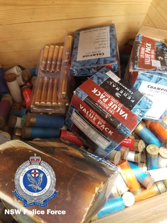 Police seized drugs, guns and ammunitions at a property at Tyringham