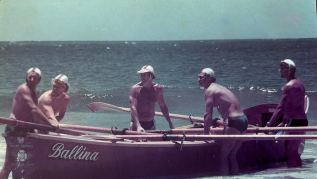 Max Sidney with his surf boat crew. Picture: Supplied