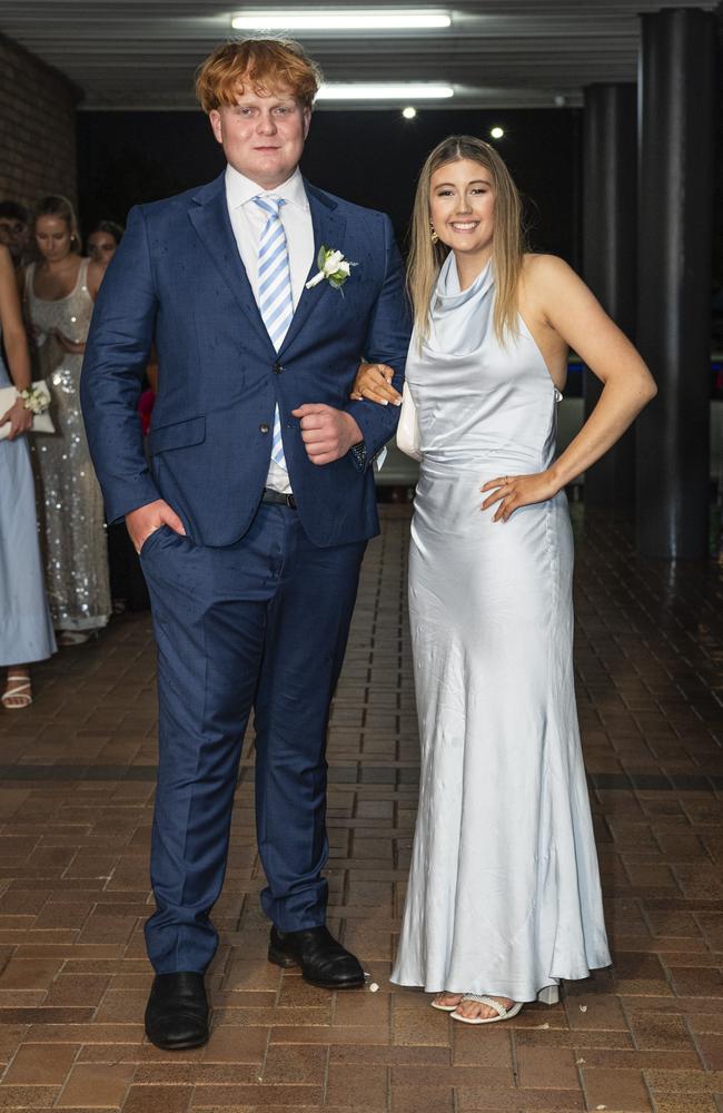 Rory Brimblecombe and partner Sophia Croft at Toowoomba Grammar School formal at Rumours International, Wednesday, November 13, 2024. Picture: Kevin Farmer