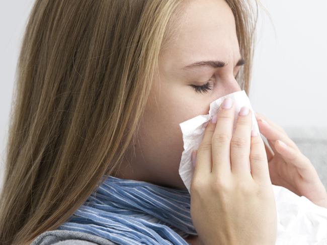 Generic photo of a woman with the flu shot.   Picture: iStock