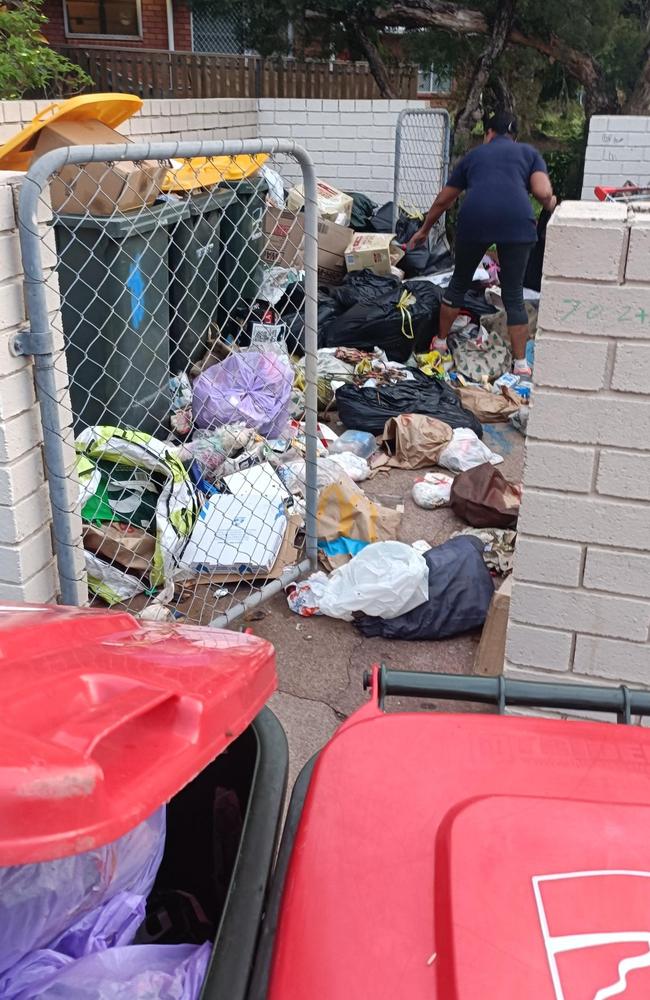 Residents have apparently resorted to dumping rubbish onto the growing pile. Picture: Supplied