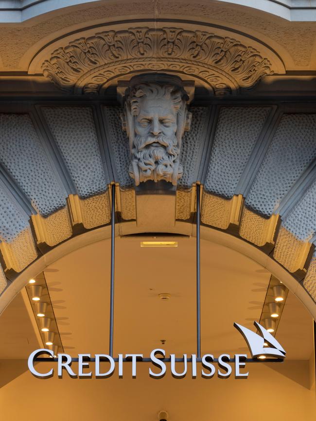 In Europe, UBS was pushed by regulators to acquire Credit Suisse in a deal that has ramifications in markets internationally, including Australia. Picture: Getty Images