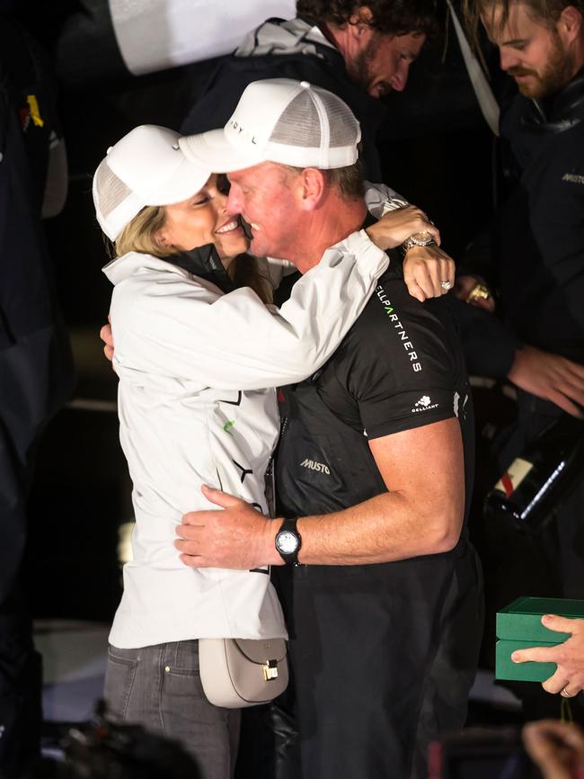 Bell celebrated with Landry winning the Sydney to Hobart in December