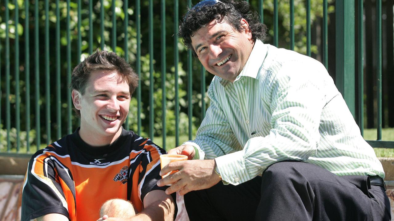 Steve Moses with uncle Benny Elias. Picture: News Corp