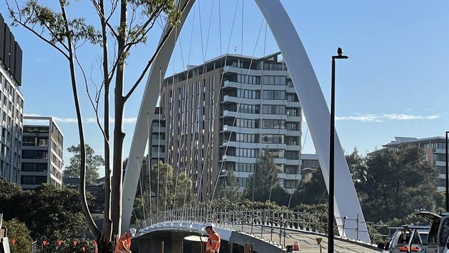 The Alfred Street Bridge at Parramatta.