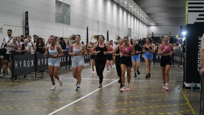 10000 athletes put their fitness to the test in a massive Hyrox competition this weekend (14-15 Dec) at Melbourne Exhibition and Convention Centre. Picture Valeriu Campan