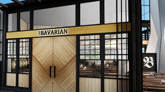 An artist impression of The Bavarian, which is opening in Wollongong.