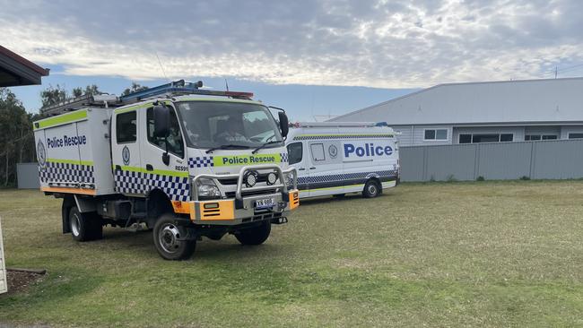 Police have established a large crime scene. Picture: Chris Knight