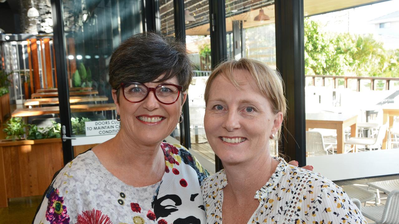 Melissa Lombe and Sam Connell at Early Risers Gold Coast Women in Business breakfast at Edgewater Dining, Isle of Capri. Pic: Regina King