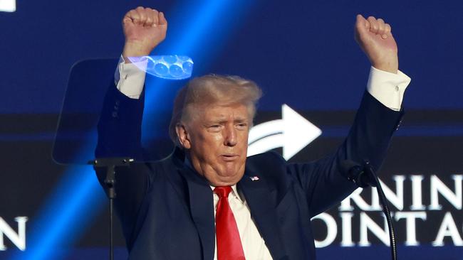 Donald Trump campaigns in Tampa, Florida, at the weekend. Picture: AFP