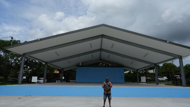 Yarrabah Mayor Ross Andrews in front of soundshell. Picture: Nuno Avendano