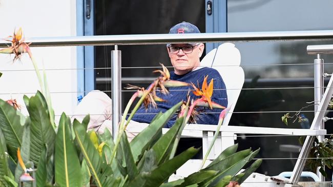 Former Prime Minister Scott Morrison was seen at his family home in the Sutherland Shire, where he, his wife Jenny and their two daughters will now live. Picture: NCA NewsWire / Jeremy Piper