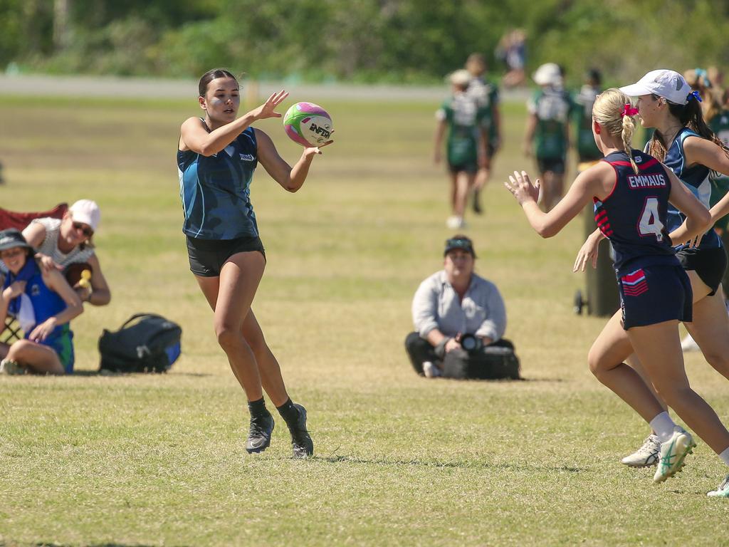 United World College V Emmous at the 2024 Gold Coast Titans All Schools Touch Football Picture: Glenn Campbell