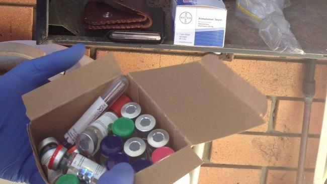 Steroids found in a Biggera Waters raid. Photos: Supplied.