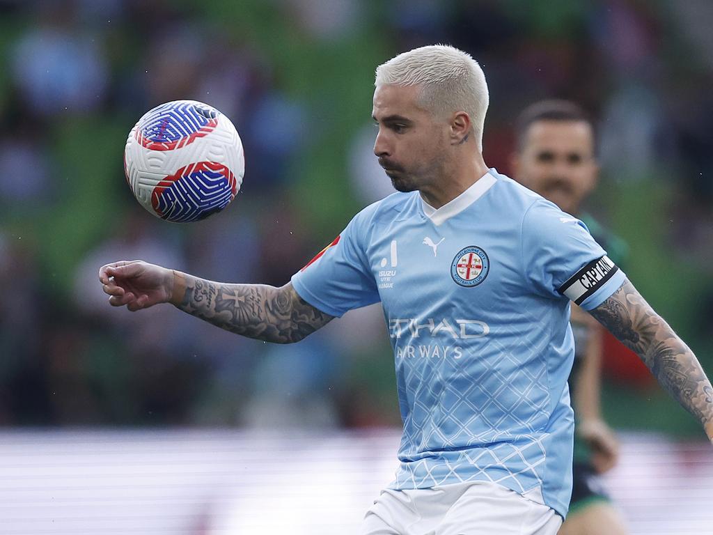 Jamie Maclaren has earned a Socceroos recall. Picture: Daniel Pockett/Getty Images