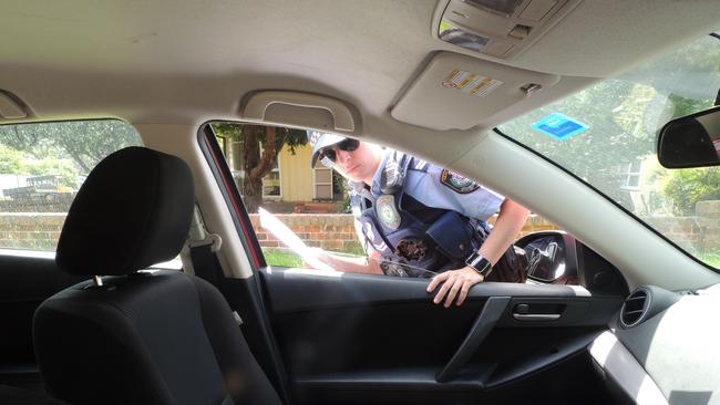 Police are warning people not to leave car doors and windows open and not to leave valuables on view in cars.