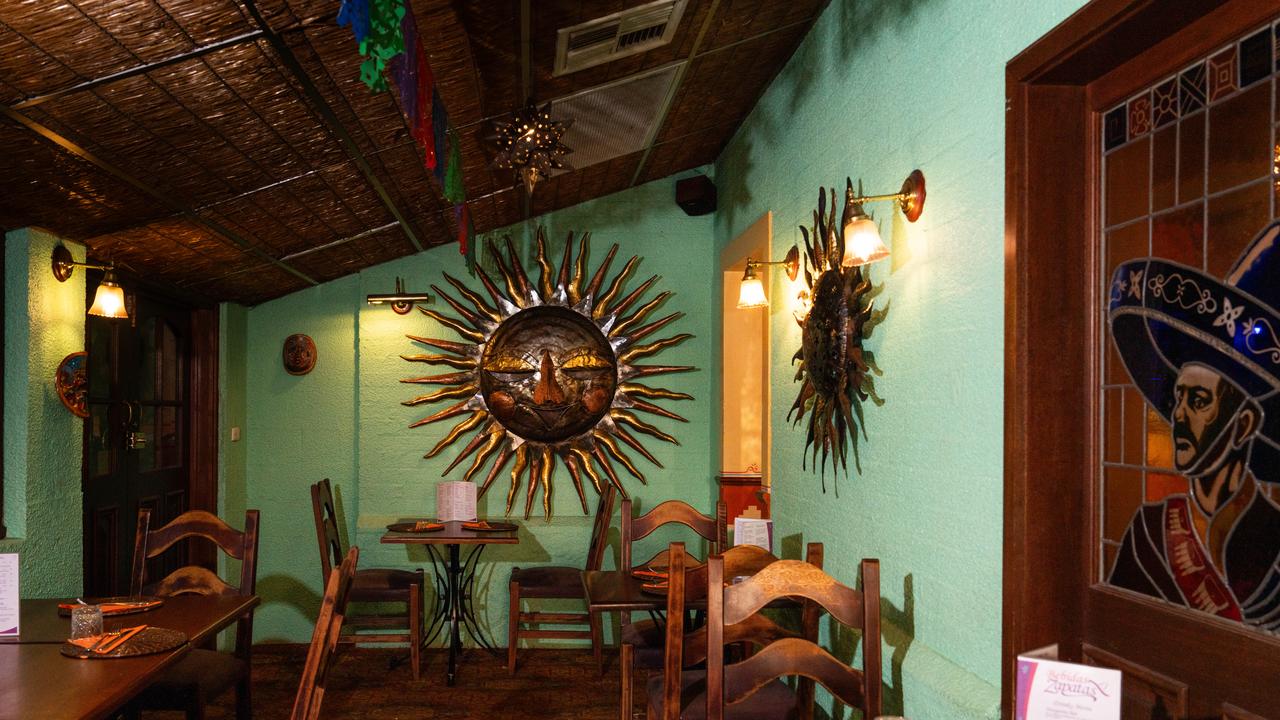 Inside Zapata’s, Adelaide’s oldest Mexican restaurant, ahead of its closure. Picture: Tim Joy