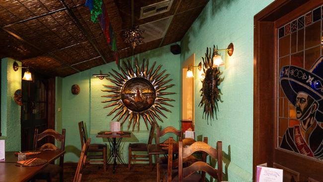 Inside Zapata’s, Adelaide’s oldest Mexican restaurant, ahead of its closure. Picture: Tim Joy