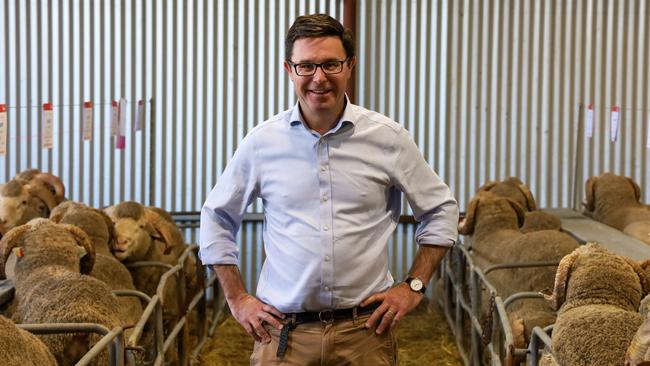 Nationals leader David Littleproud at a rams sale. Picture: Supplied