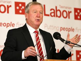 Bryan Green during his speech at the Labor state conference. Picture: CHRIS KIDD