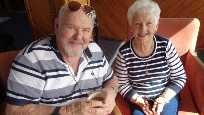 Bob Virgo and Valma McLachlan found they had much in common during a day trip bus outing to South West Rocks.