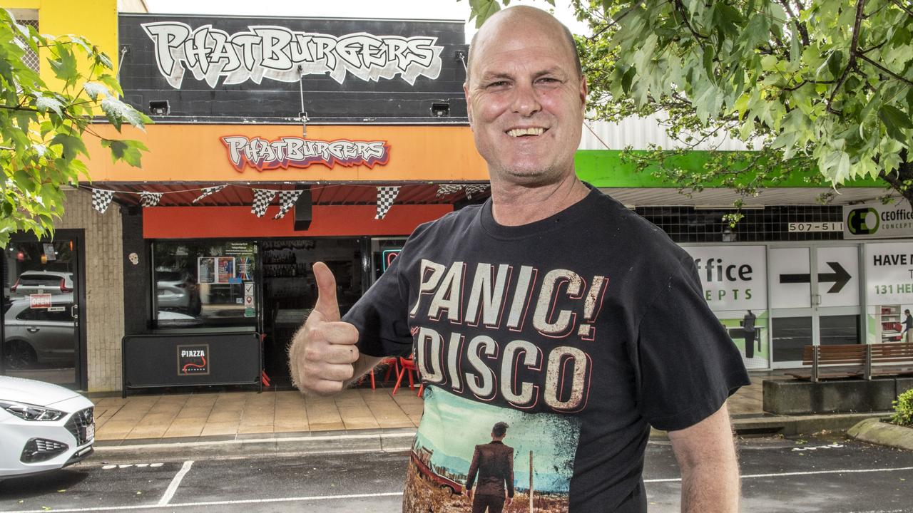 Al Wynn from Phat Burgers is confident they will find a new home for the business. Tuesday, November 1, 2022. Picture: Nev Madsen.