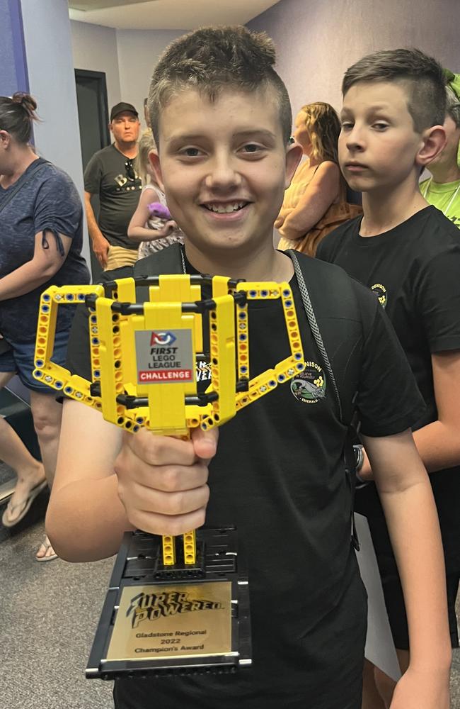 Rory Falconer won the First Lego League challenge, a robotics competition for students. Photo: Contributed