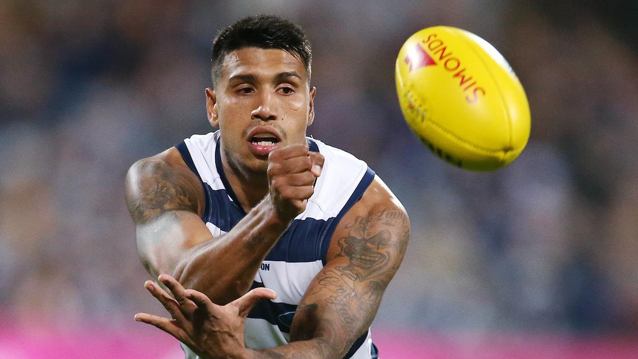 Geelong’s Tim Kelly is set to request a trade to West Coast. Picture: Michael Klein