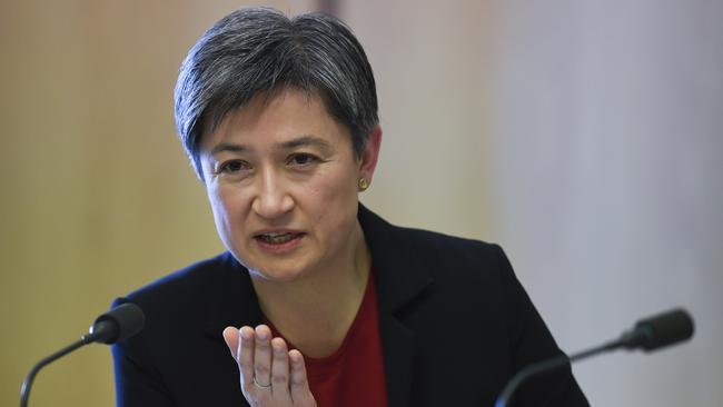 Labor Senator Penny Wong at Senate Estimates in Canberra earlier this week.