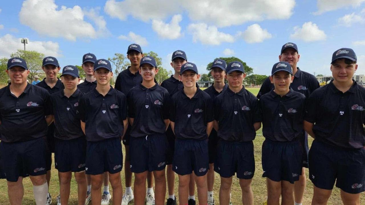 The Mackay-Whitsunday Nitros' under-15 side. Picture: Mackay-Whitsunday Cricket Facebook.