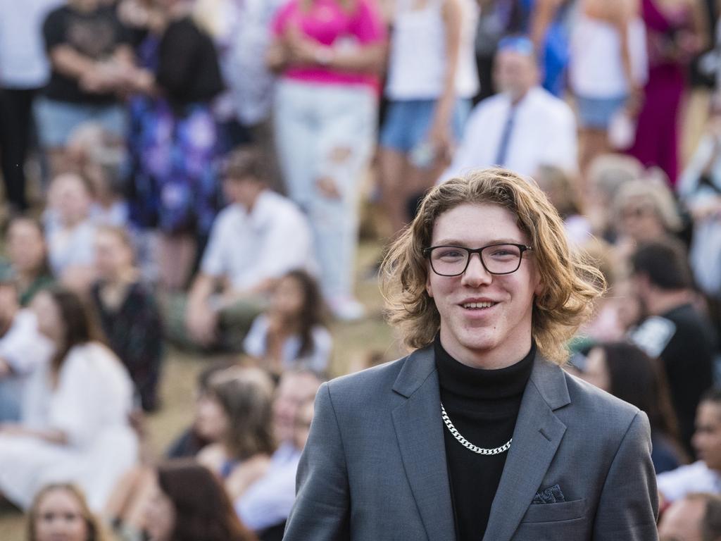 Ory Bruski at Harristown State High School formal at Highfields Cultural Centre, Friday, November 17, 2023. Picture: Kevin Farmer