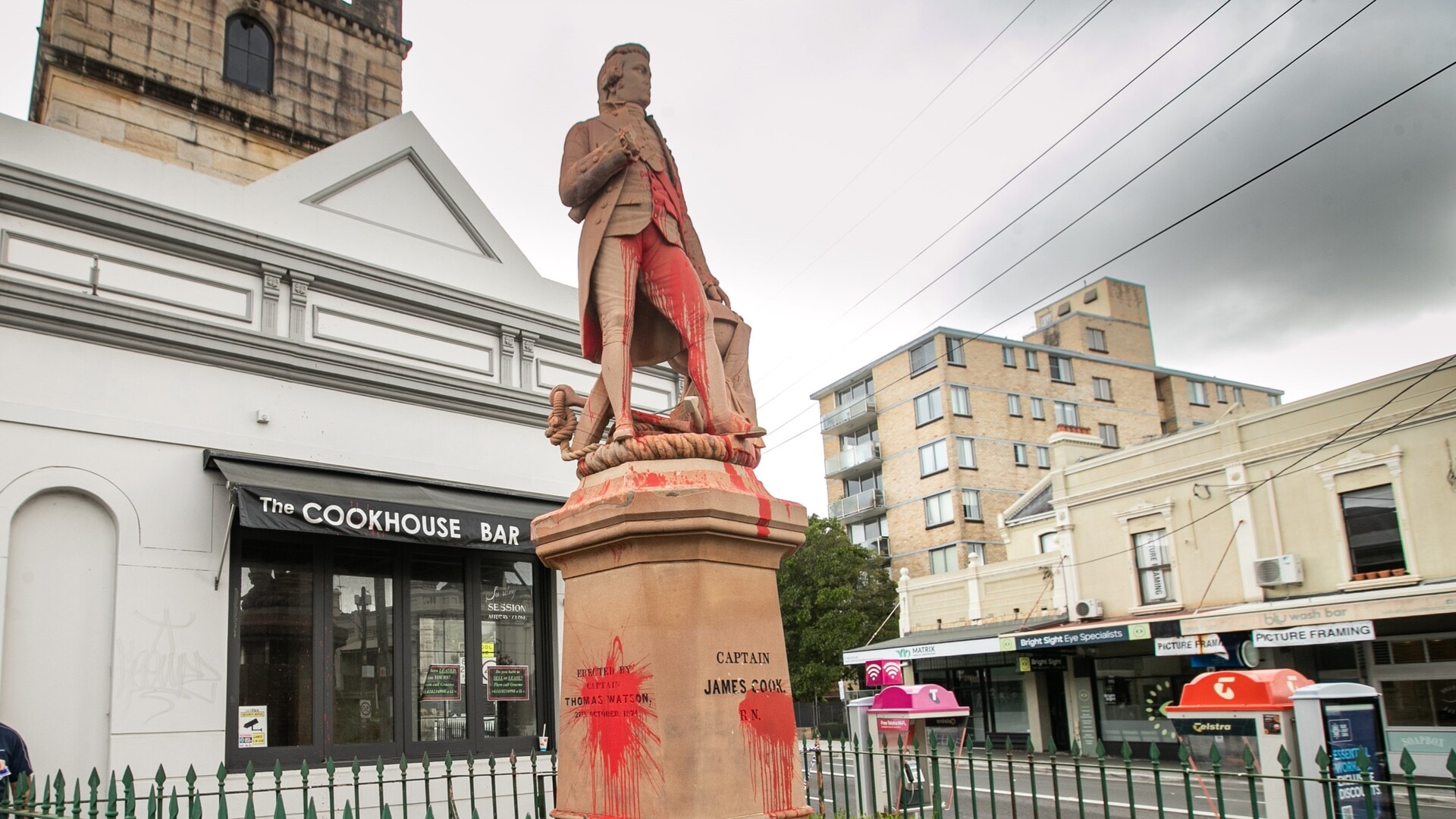 ‘Where I draw the line’: Iconic statues vandalised to protest Australia Day