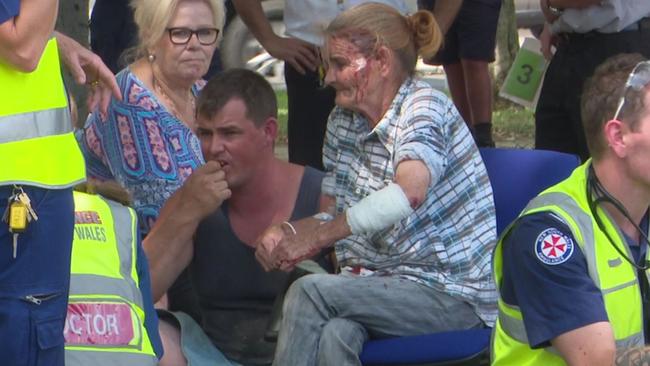 A number of people were treated at a nearby oval. Picture: TNV