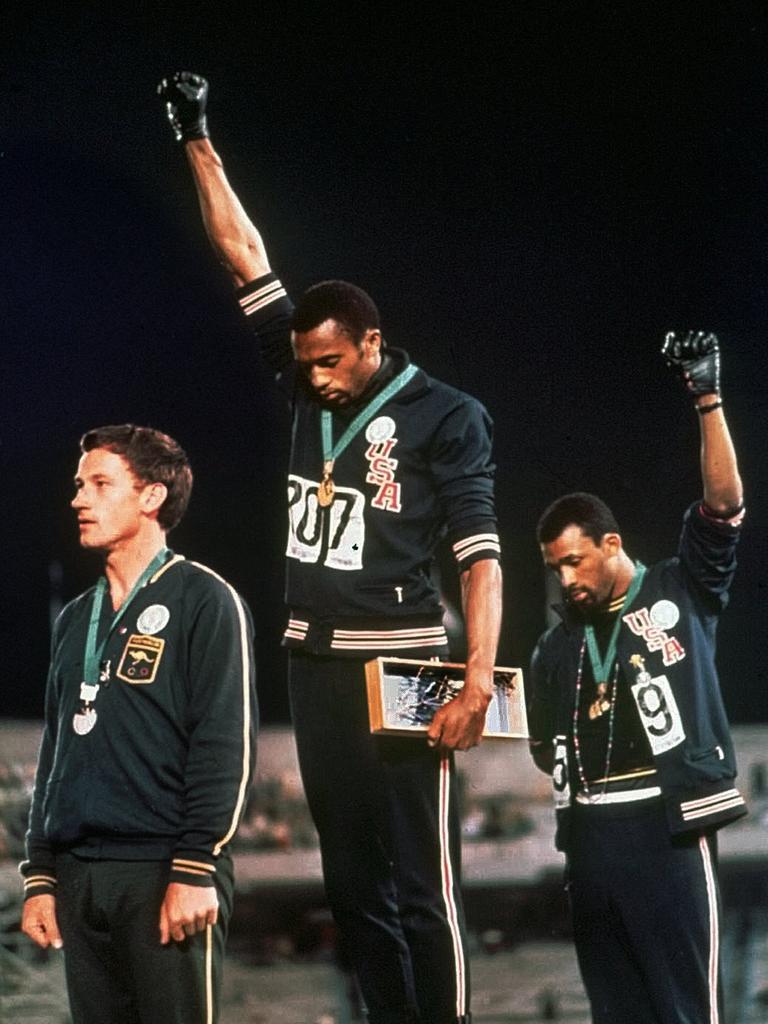 Peter Norman’s Australian record was in this race. Photo: AP Photo/File